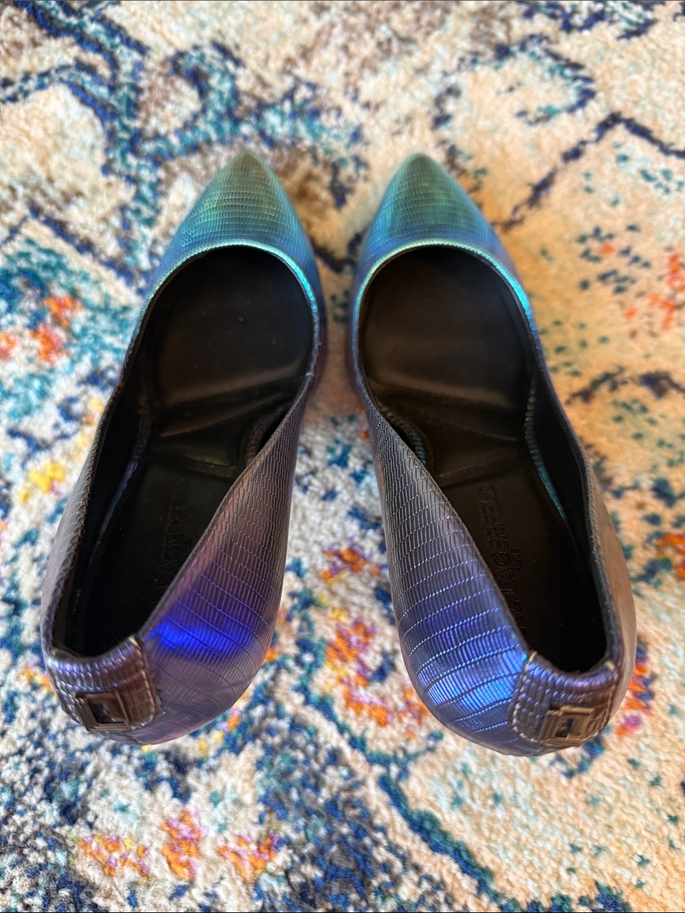 KARL LAGERFELD Paris Royale High Heel Pumps in Multi Lizard - Picture 5 of 8